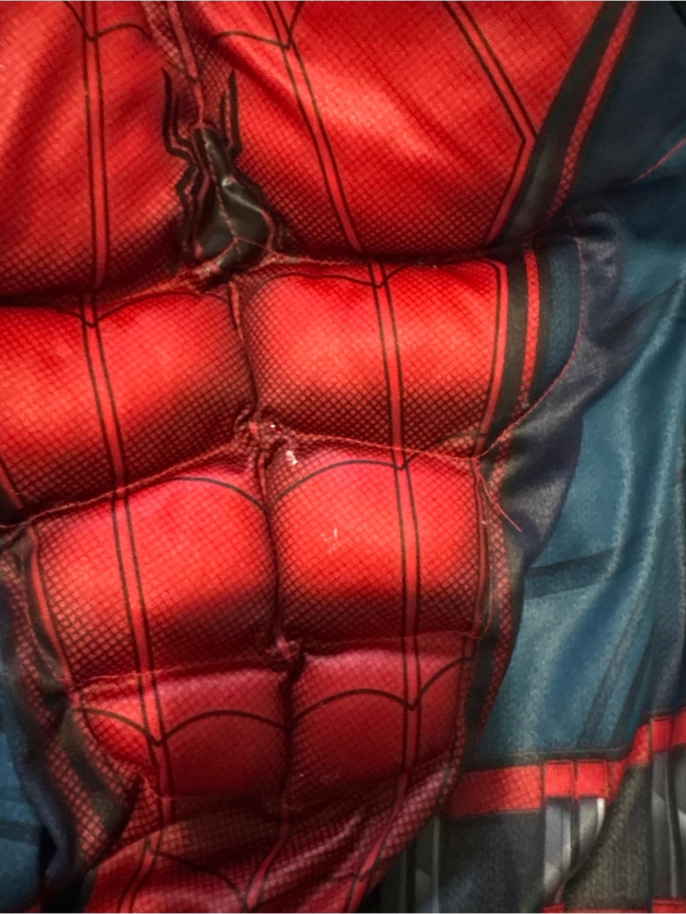 Marvel Red and Blue Spider Muscle Kids Superhero Costume - Picture 10 of 10